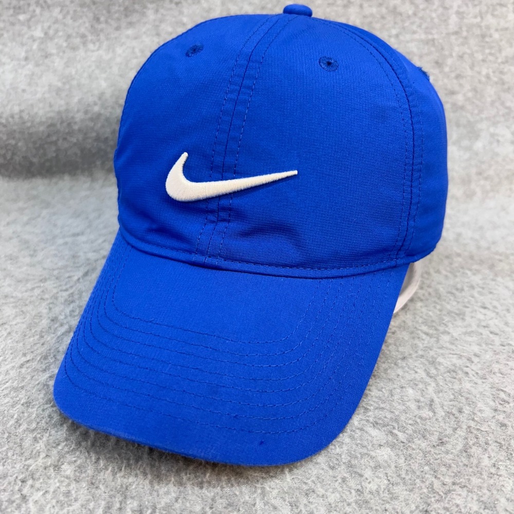 Nike Swoosh Logo Mens Blue Hat Legacy91 Dri-FIT Adjustable Cap OSFM